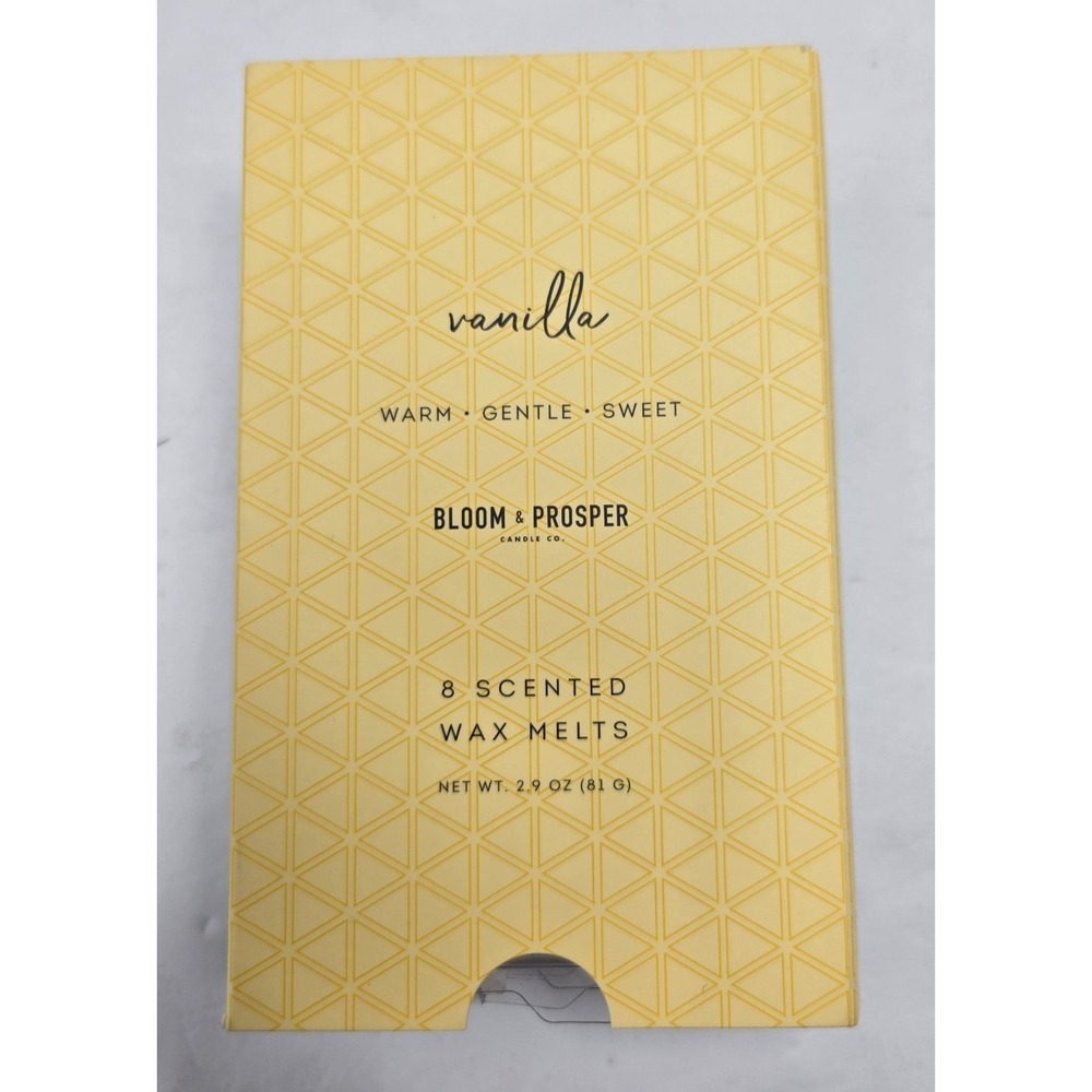 Bloom & Prosper Scented Wax Melts 3-Pack-8 ea - Vanilla,Sandalwood,Mahogany HTF